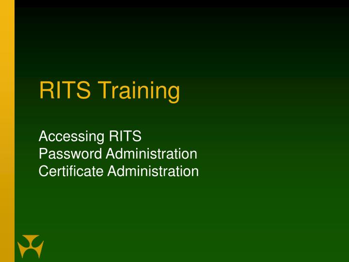 rits training