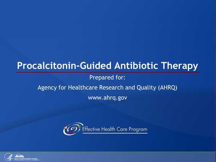 procalcitonin guided antibiotic therapy