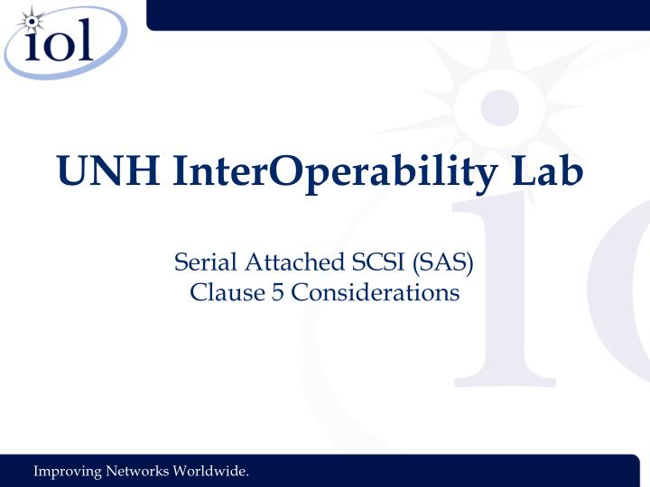 serial attached scsi sas clause 5 considerations