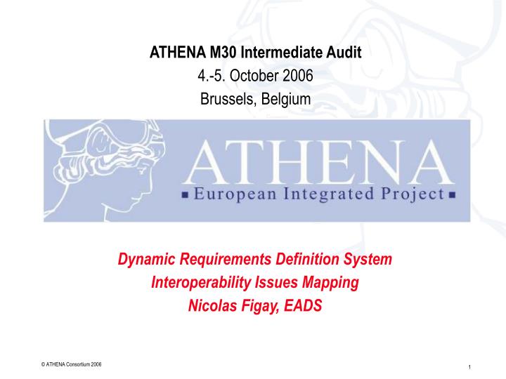 dynamic requirements definition system interoperability issues mapping nicolas figay eads