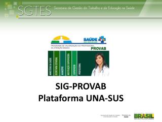 sig provab plataforma una sus