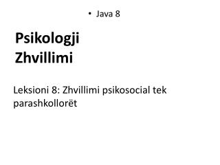 psikologji zhvillimi