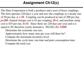 Assignment Ch12(c)