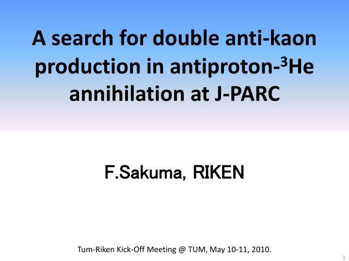 a search for double anti kaon production in antiproton 3 he annihilation at j parc