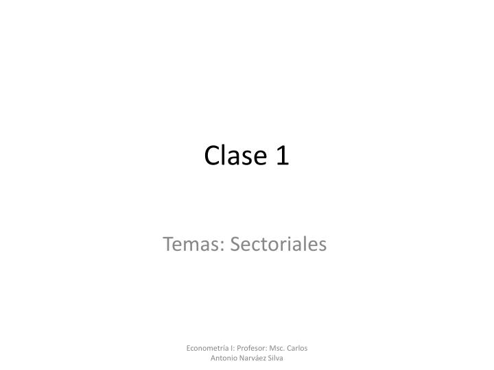 clase 1