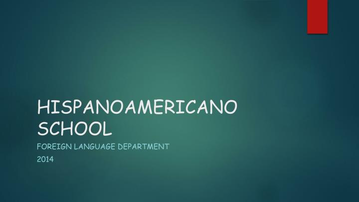 hispanoamericano school