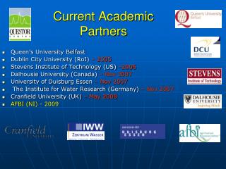 Current Academic Partners