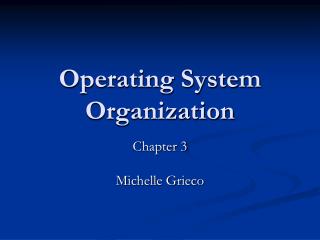 Operating System Organization