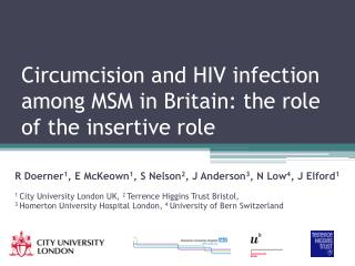 circumcision and hiv infection among msm in britain the role of the insertive role