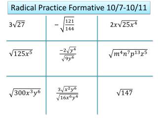 Radical Practice Formative 10/7-10/11