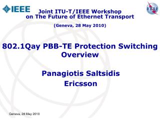 802.1Qay PBB-TE Protection Switching Overview