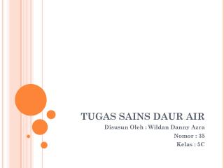 tugas sains daur air