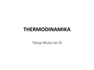 thermodinamika