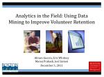 Enhancing Volunteer Retention: Data Mining Insights from Boston Cares - slide 1