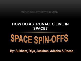 How do astronauts live in space?