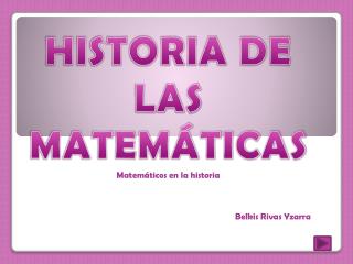 historia de las matem ticas