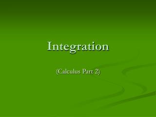 Integration