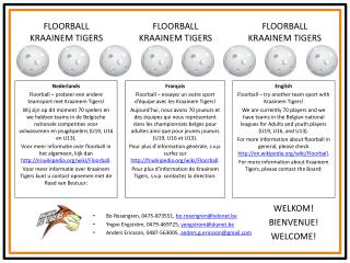 FLOORBALL KRAAINEM TIGERS