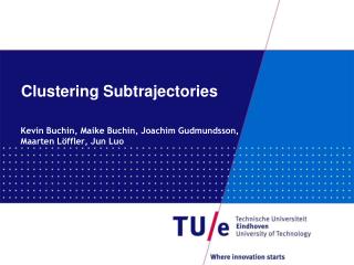 Clustering Subtrajectories