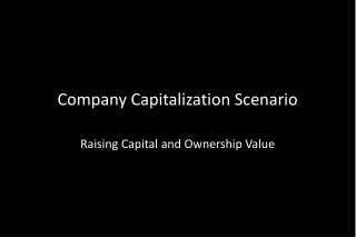 Company Capitalization Scenario