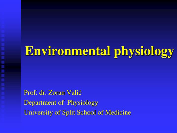 environmental physiology