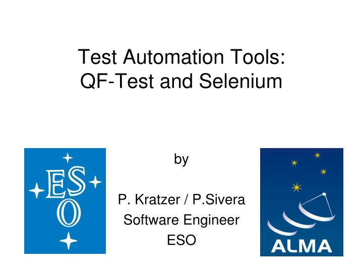 test automation tools qf test and selenium