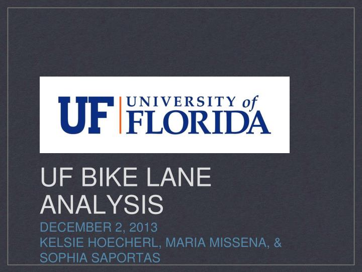 uf bike lane analysis