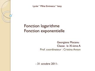 lyc e mihai eminescu iassy