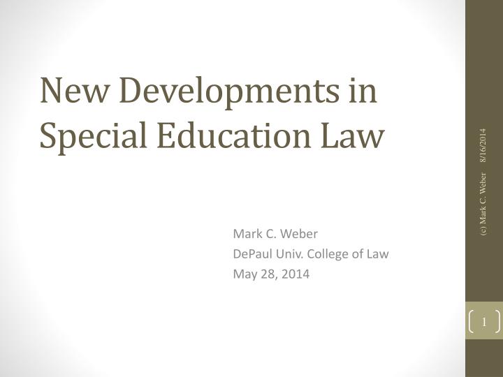 new developments in special education law