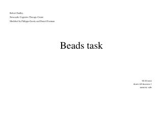 Beads task