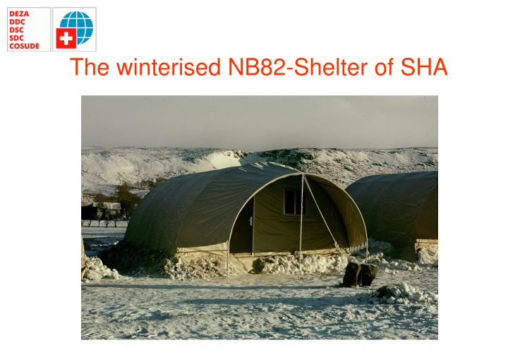 the winterised nb82 shelter of sha