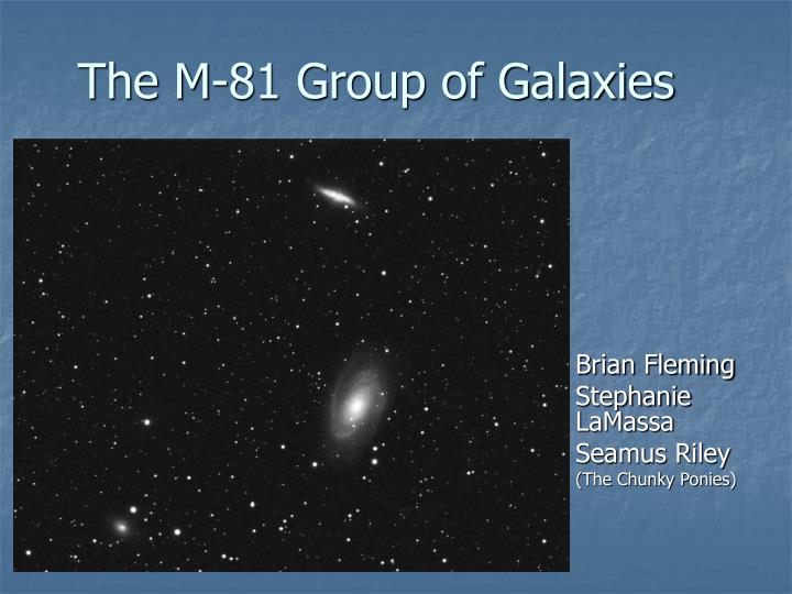 the m 81 group of galaxies
