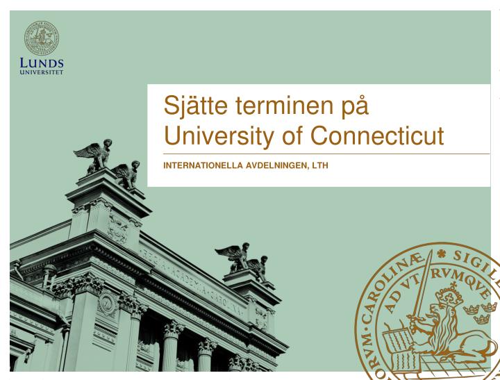 sj tte terminen p university of connecticut