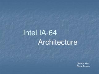 Intel IA-64