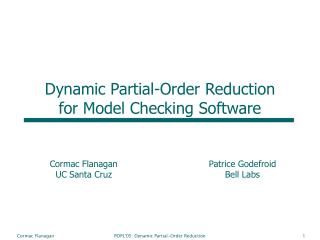 Dynamic Partial-Order Reduction for Model Checking Software