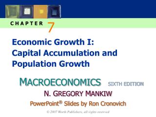 Economic Growth I: Capital Accumulation and Population Growth