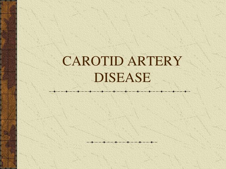carotid artery disease