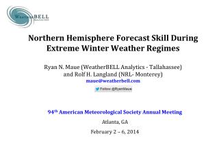 94 th American Meteorological Society Annual Meeting