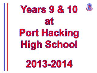 Years 9 &amp; 10 at Port Hacking High School 2013-2014