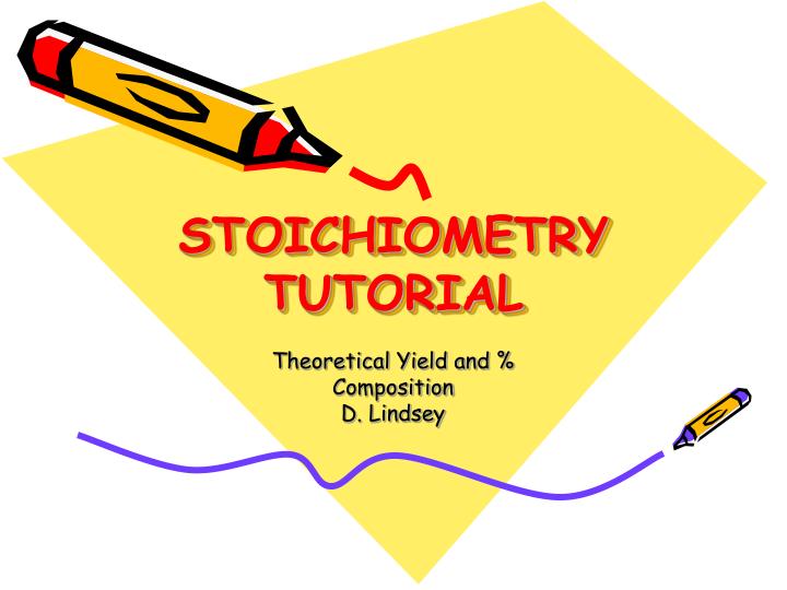 stoichiometry tutorial
