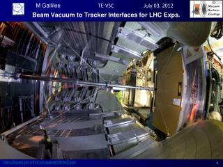 Beam Vacuum to Tracker Interfaces for LHC Exps .