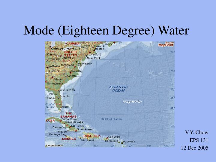 mode eighteen degree water