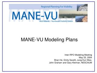 MANE-VU Modeling Plans