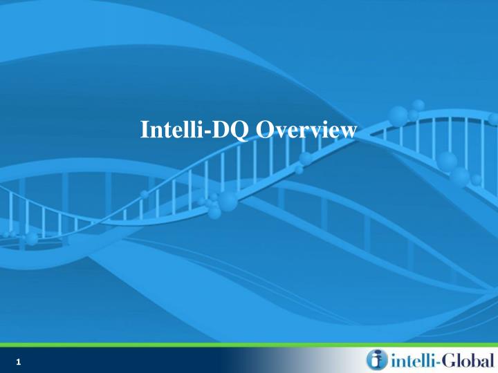 intelli dq overview