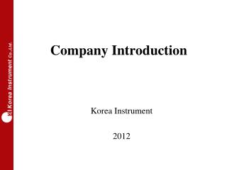 Company Introduction