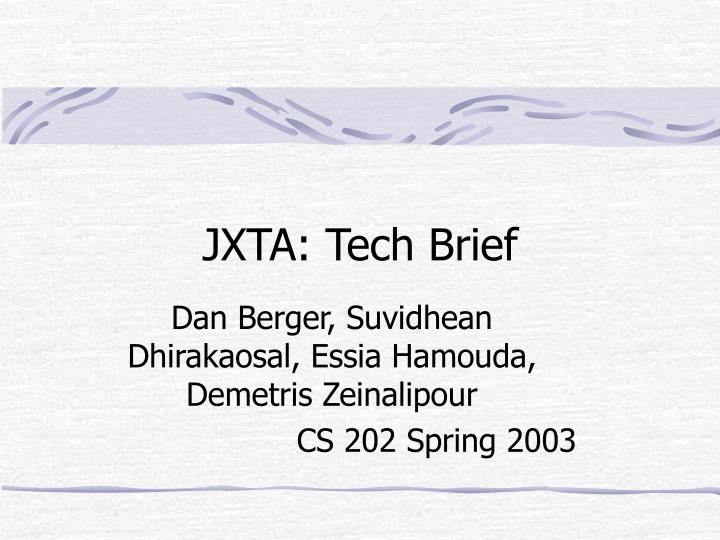 jxta tech brief