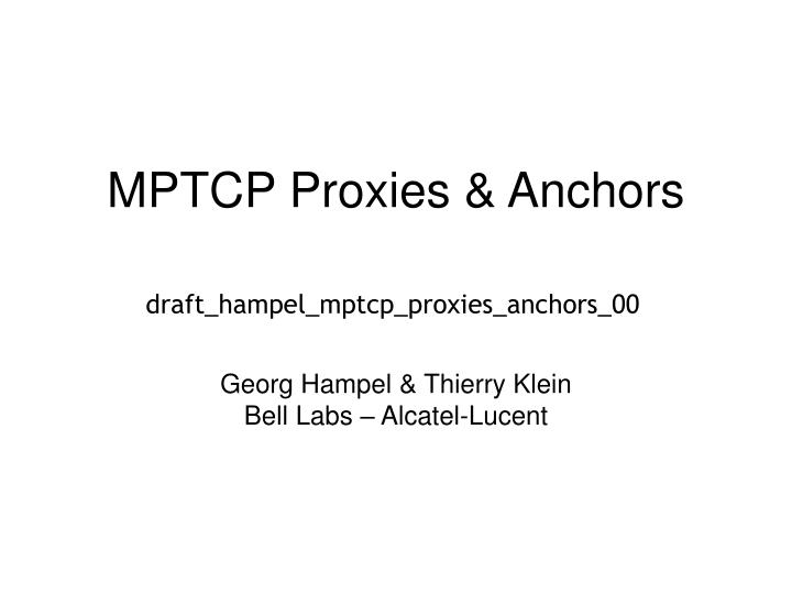 mptcp proxies anchors
