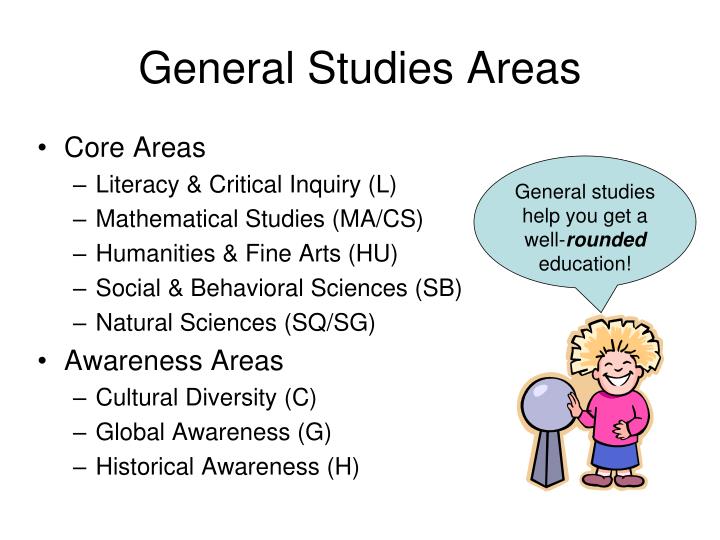 general studies areas