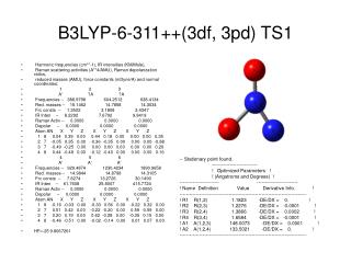 B3LYP-6-311++(3df, 3pd) TS1