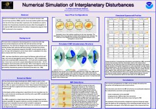 Numerical Simulation of Interplanetary Disturbances